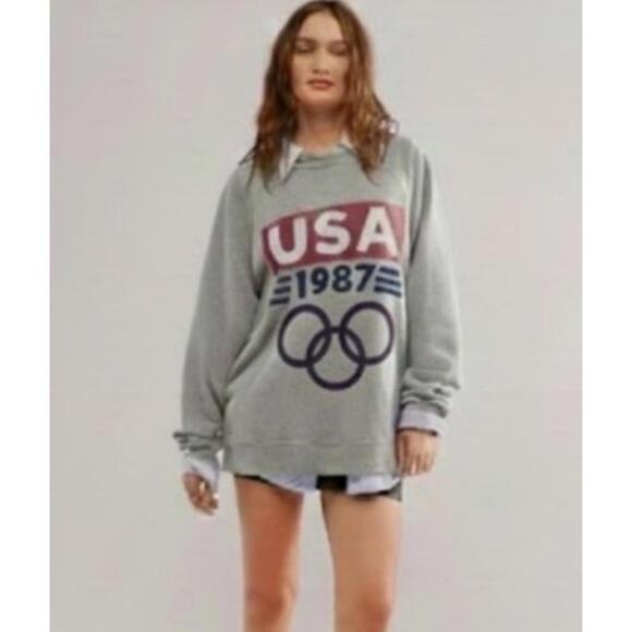Free People Sweaters - Free People x Retro Brand USA 1987 Crew